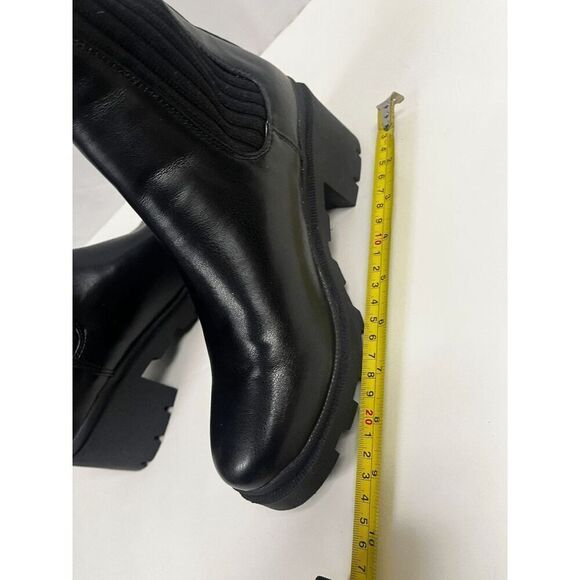 Lulus Jerico Black Slip-On Ankle Boots Size 7 1/2 - Picture 8 of 10